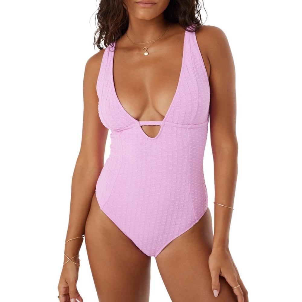 Roxy Light Pink One-Piece Swimsuit